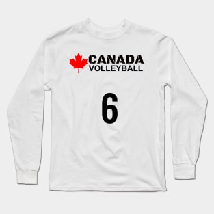 Canada Volleyball 6 Gift Idea Long Sleeve T-Shirt